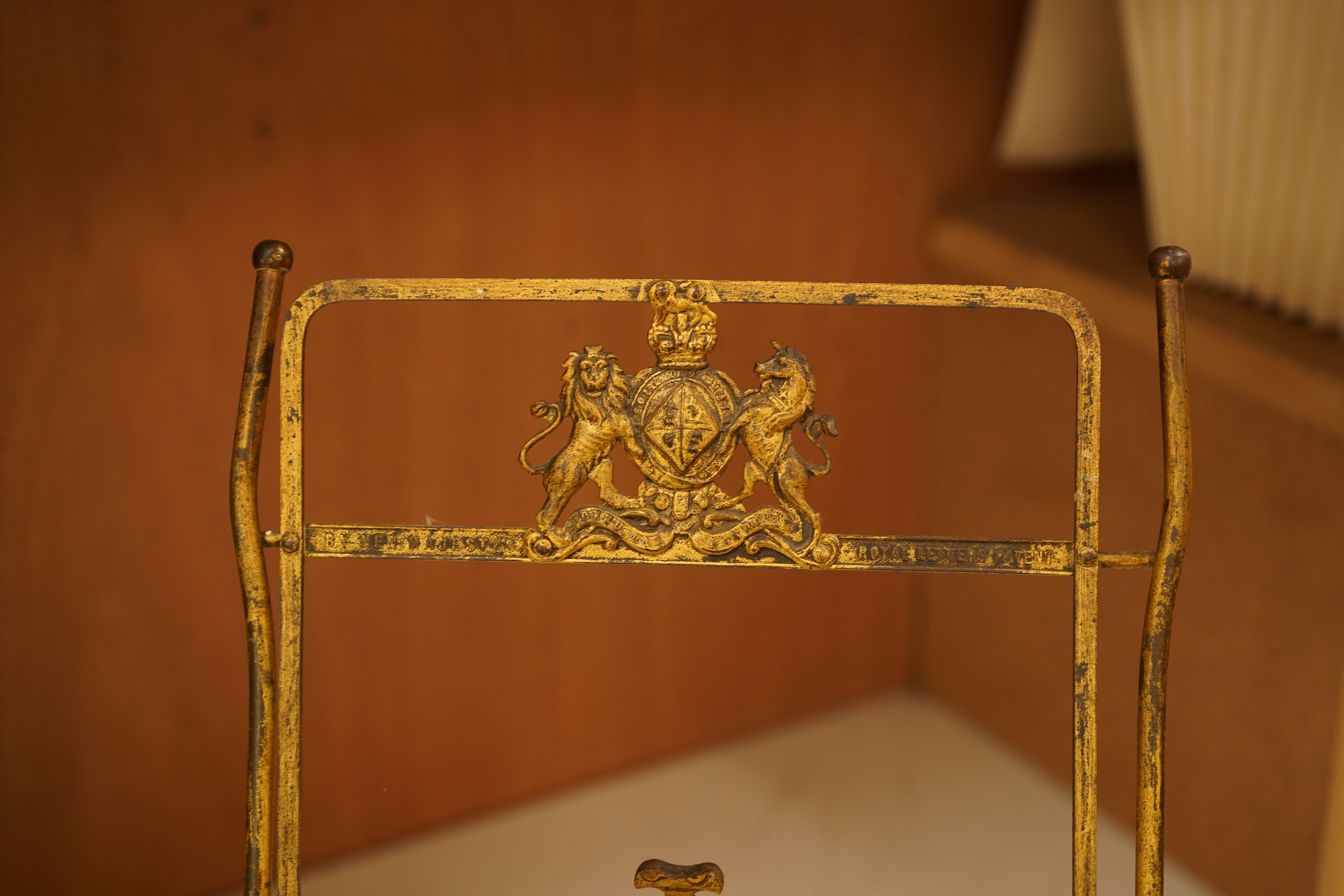 A Victorian Wright's patent gilt brass telescopic 